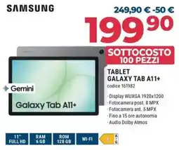 Sinergy SAMSUNG TABLET GALAXY TAB A11+ offerta