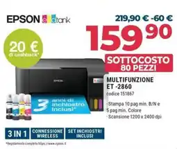 Sinergy EPSON MULTIFUNZIONE ET-2860 offerta