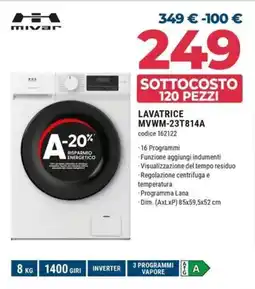 Sinergy Mivar LAVATRICE MVWM-23T814A offerta