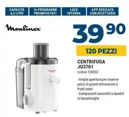Sinergy Moulinex CENTRIFUGA JU3701 offerta