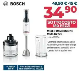 Sinergy BOSCH MIXER IMMERSIONE MSM4W220 offerta