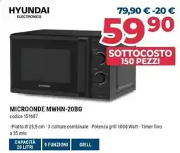 Sinergy HYUNDAI MICROONDE MWHN-20BG offerta