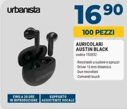 Sinergy urbanista Auricolari austin black offerta