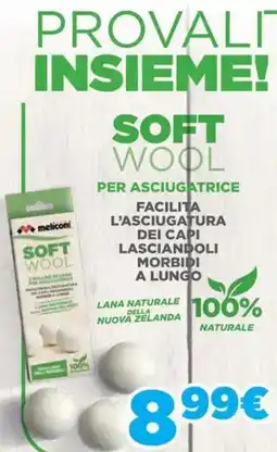 Sinergy meliconi Soft wool per asciugatrice offerta