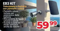 Sinergy EB3 KIT Telecamera a batteria con pannello solare offerta