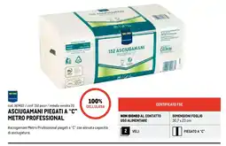 Metro Asciugamani piegati a "c" Metro Professional offerta