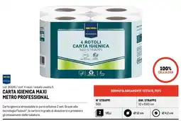 Metro Carta igienica maxi Metro Professional offerta