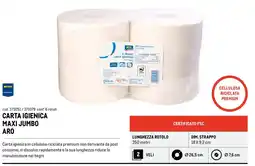 Metro Carta igienica maxi jambo Aro offerta