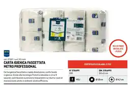 Metro Carta igienica fascettata Metro Professional offerta