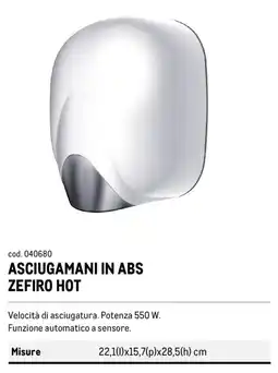Metro Asciugamani in abs zefiro hot offerta