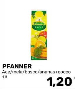 Iper Tosano PFANNER Ace/mela/bosco/ananas+cocco offerta