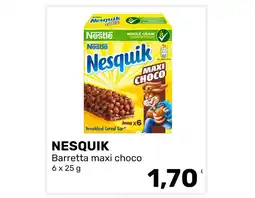 Iper Tosano NESQUIK Barretta maxi choco offerta