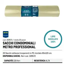 Metro Sacchi condominiali Metro Professional offerta