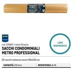 Metro Sacchi condominiali Metro Professional offerta