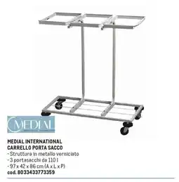 Metro Medial international carrello porta sacco offerta