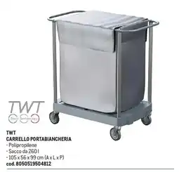 Metro Twt carrello portabiancheria offerta