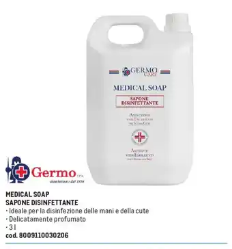Germo medical soap sapone disinfettante