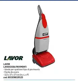 Metro Lavor lavasciuga pavimenti offerta