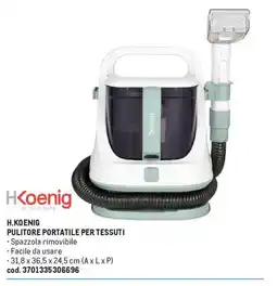 Metro H.koenig pulitore portatile per tessuti offerta
