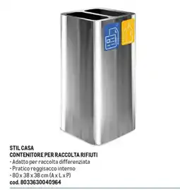 Metro Stil casa contenitore per raccolta rifiuti offerta
