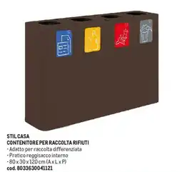 Metro Stil casa contenitore per raccolta rifiuti offerta