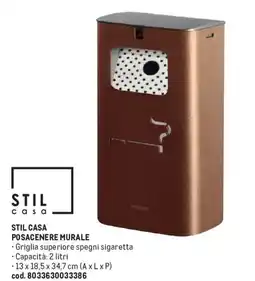 Metro Stil casa posacenere murale offerta