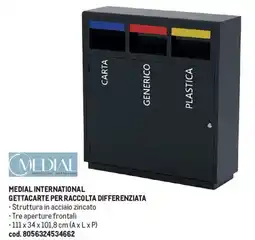 Metro Medial international gettacarte per raccolta differenziata offerta