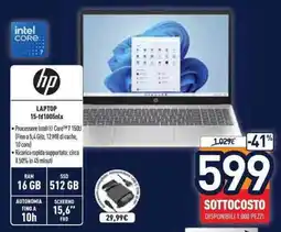 Unieuro Hp laptop 15-fd1005nlx offerta