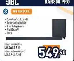 Unieuro JBL BAR800 PRO offerta