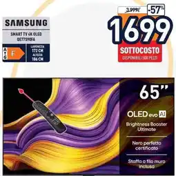 Unieuro SAMSUNG SMART TV 4K OLED QE77S90FA offerta