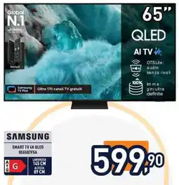 Unieuro Samsung smart tv 4k oled QE65Q7F5A offerta