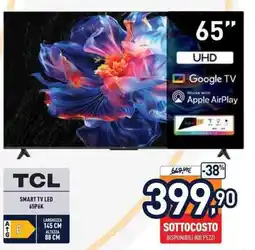 Unieuro Tcl smart tv led 65P6K offerta