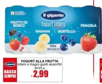 Yogurt alla frutta il gigante