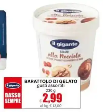 Il gigante BARATTOLI DI GELATO
