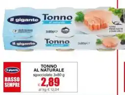 Il Gigante il gigante Tonno al naturale offerta