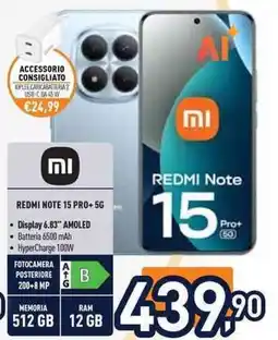 Unieuro REDMI Note 15 Pro+ 5G offerta