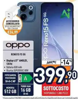 Unieuro OPPO RENO15 FS 5G offerta