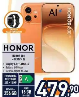 Unieuro HONOR HONOR 600 + WATCH 2i offerta