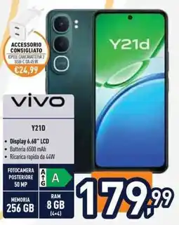 Unieuro vivo Y21D offerta
