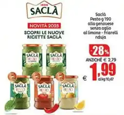 Elite Sacla Pesto offerta