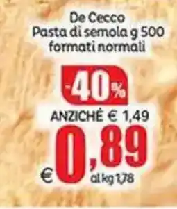 Elite De Cecco Pasta di semola offerta
