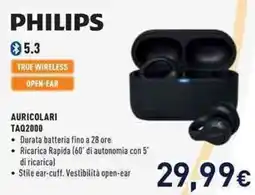 Unieuro PHILIPS AURICOLARI TAQ2000 offerta