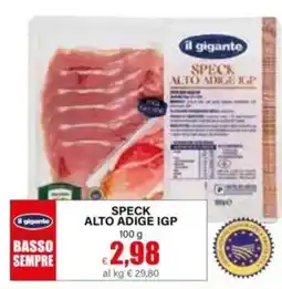 Il Gigante il gigante SPECK ALTO ADIGE IGP offerta