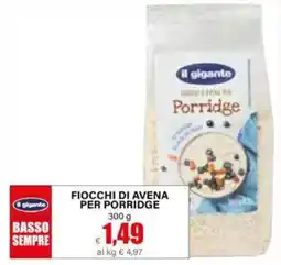 Il Gigante il gigante Fiocchi di avena per porridge offerta