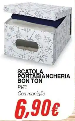 Bernava SCATOLA PORTABIANCHERIA BON TON offerta