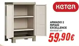 Bernava KETER ARMADIO 2 RIPIANI EXCELLENCE offerta