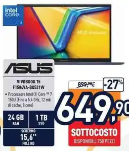 Unieuro ASUS VIVOBOK 15 offerta