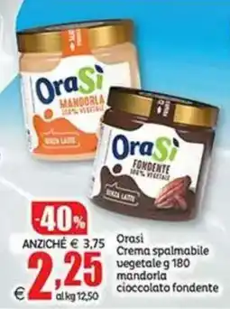 Elite OraSi Crema spalmabile vegetale mandorla cioccolato fondente offerta