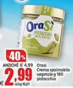 Elite OraSi Crema spalmabile vegetale pistacchio offerta