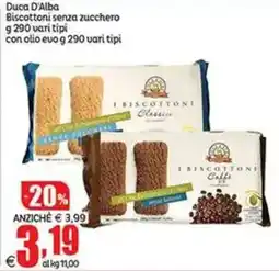 Elite Duca D'Alba Biscottoni senza zucchero offerta